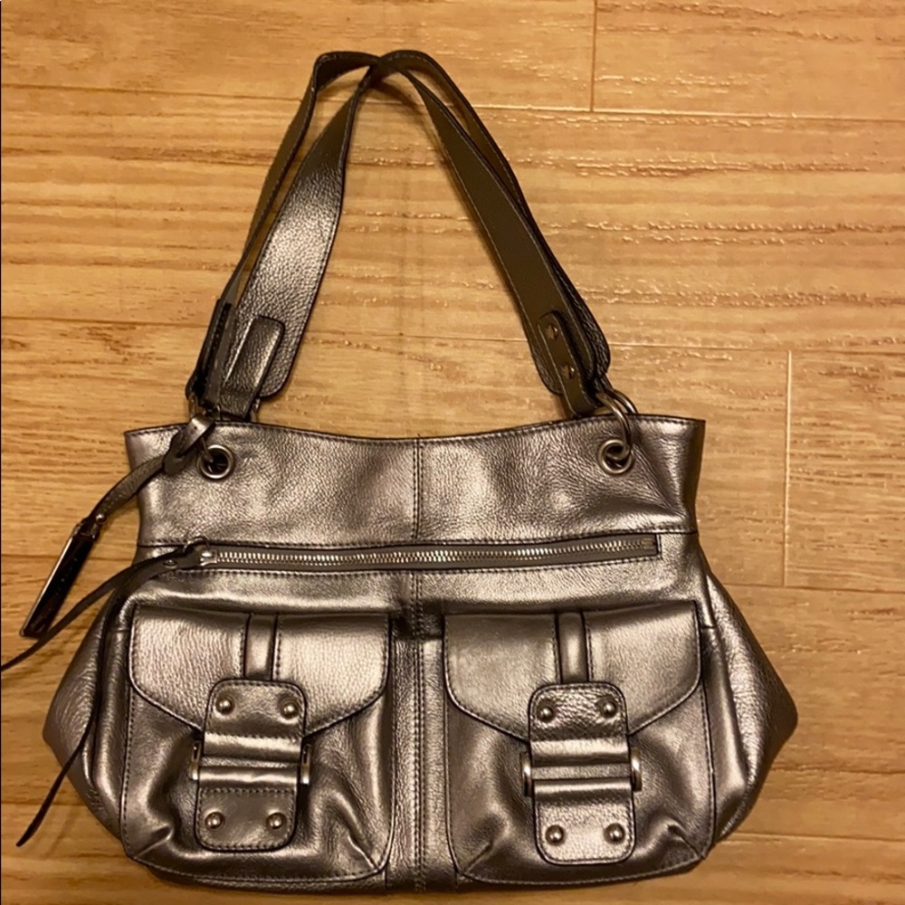Franco sarto pewter handbag